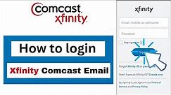 How can i sign into Comcast | Xfinity email Sign in