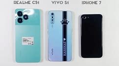 Iphone 7 Vs Realme C51 Vs Vivo S1 | Speed Test & Comparison