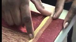 How to miter a corner of a curtain