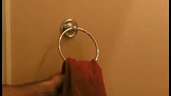 How to Install a Towel Ring in a Bathroom