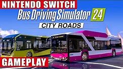 Bus Driving Simulator 24 - City Roads Nintendo Switch Gameplay
