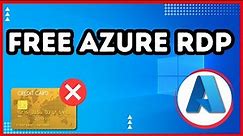 NEW TRICK - How To Create Azure RDP For Free [ ❌ No Crēdit Càrd Required]