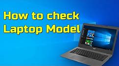 How to check laptop model | Laptop model number check