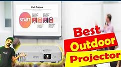 Best outdoor projector ~ Epson EB X05 Review | Movie, Online Classes, Presentation Projector