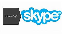 How to Pronounce Skype (CORRECTLY!)