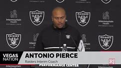 Antonio Pierce discusses Raiders waiving Peters, Teamer