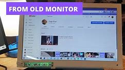 How to turn old laptop screen into a monitor