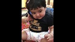 "Viral Alert! Adorable Baby's Hilarious Phone Conversation!" Baby's First Phone Call is Too Cute