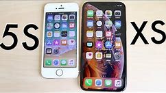 iPHONE XS Vs iPHONE 5S! (Should You Upgrade?) (Speed Review)