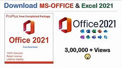 Excel 2021 | MS-OFFICE 2021 Download and Install | MS-OFFICE Latest Version 2023