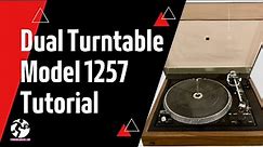 Dual 1257 Automatic Belt Drive German Turntable Tutorial | Forward Film Camera and Vintage Channel