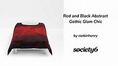 Red and Black Abstract Gothic Glam Chic by corbinhenry