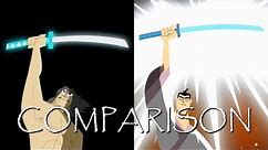 SAMURAI JACK "The Sword is Forged" - Shot Comparison