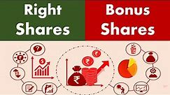 Differences between Right Shares and Bonus Shares.