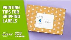 Printing Tips for Shipping Labels | Avery Products