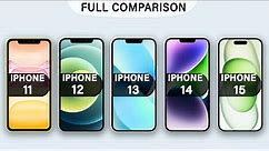 iPhone 11 Vs iPhone 12 Vs iPhone 13 Vs iPhone 14 Vs iPhone15 Full Review