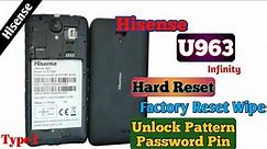 Hisense U963 Hard Reset Factory Reset Wipe Unlock pattern password Pin (Type 1)