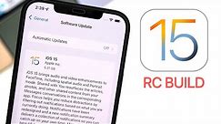 iOS 15 RC Released - What's New?