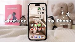 what’s on my iPhone 15 pro ⭐️ widgets + fav apps, case unboxing (2024)