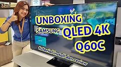 UNBOXING TV SAMSUNG QLED 4K series Q60C | TUTORIAL INSTAL dan REVIEW