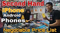 Second Hand iPhone & Android Phones Negotiable Price List April 2023, iPhone 13 series, 12 series