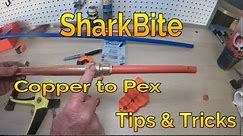 How to connect Copper to Pex using SharkBite Fittings...