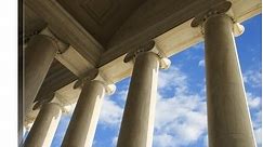 "Columns on Jefferson Memorial, Washington, DC" Canvas Wall Art - Bed Bath & Beyond - 16470562
