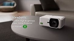 ViewSonic LX700-4K | 4K HDR High Brightness Laser Home Projector | Designed for Xbox