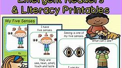 Five Senses Literacy and Science Worksheets and Activities for Kindergarten