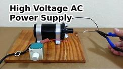 DIY High Voltage AC Power Supply