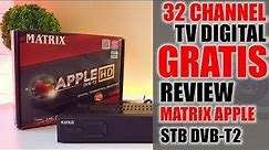 STB Matrix Apple DVB-T2 STB TV Digital Murah Fitur Melimpah (FULL WALKTHROUGH)