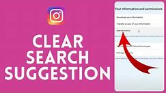 How to Clear Search Suggestion in Instagram