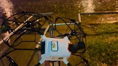 Hundreds of drones blown away in performance during thunderstorm