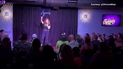 Guests leave show after comedian Chrissie Mayr jokes about trans ideology