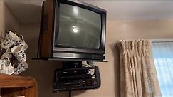 My First TV & VHS VCR - 1990 Sears LXI 20" & Emerson VCR964