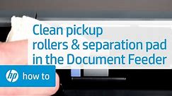 Cleaning the Pickup Rollers and Separation Pad in the Document Feeder | HP Printers | HP