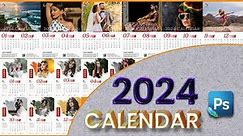 Wall Calendar 2024 Free Psd Templates | Free 2024 Calendar PSD Templates