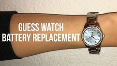 Guess Watch Battery Replacement Video