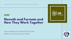 Nemeth And Formats And How They Work Together