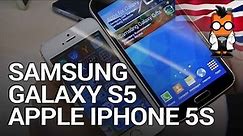 Samsung Galaxy S5 vs Apple iPhone 5S Comparison