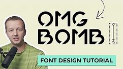 How to Make a Font - Font Design Full Process