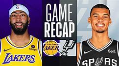 Game Recap: Lakers 122, Spurs 119