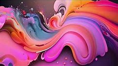 Abstract Acrylic Paint Animated Background Video (NO SOUND) — 4K UHD Abstract Liquid Screensaver