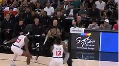 Wemby splits the lane & slams it home! Knicks • Spurs | Live on the NBA App 📲 https://link.nba.com/watchnow | NBA