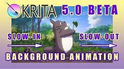 Krita 5.0 Beta Tutorial - Ease In & Ease Out Background