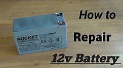 How to Repair 12 volt Battery || 12v battery repair