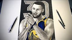 How to draw Steph Curry Realistically!