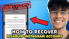 How To Recover DEACTIVATED/DISABLED Instagram Account in 2023 *TUTORIAL*