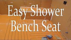 Easy quick way to build a shower bench seat