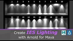 How to use Maya's Photometric and IES Lights